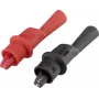 VOLTCRAFT pinça de crocodilo ficha 4 mm CAT III 1000 V, CAT IV 600 V preto, vermelho MSK-104 (VC-8083495)