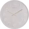 NeXtime 3096WI - Relógio de parede - Relógio de quartzo - Redondo - Branco - Madeira - Madeira