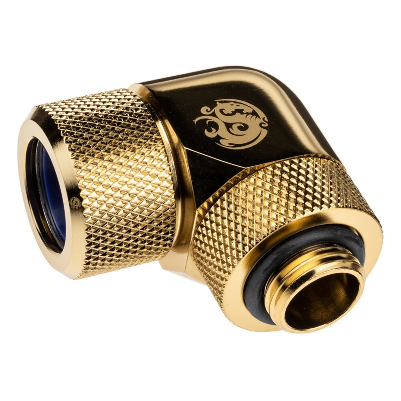 Conector de tubo BitsPower BP-TBE90RMLA14 latão 14 mm de diâmetro peça de refrigeração de computador