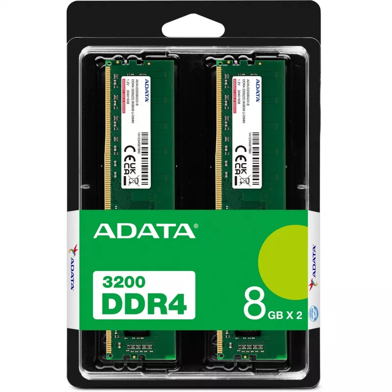 Módulo de memória ADATA Premier AD4U32008G22-DTGN 16 GB 2 x 8 GB DDR4 288-Pin DIMM