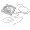 Ventoinha de caixa MODECOM VOLCANO APEX 140 ARGB WHITE 140mm Reverse