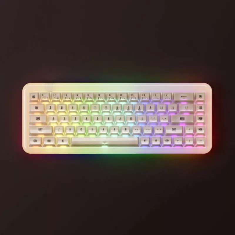Teclado mecânico gaming AKKO YU01 Antique Jade 65% RGB com interruptores V3 Piano Pro