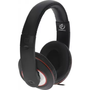 Auscultadores Rebeltec com fios over-ear preto