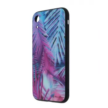 Película de vidro Tellur Cover Glass Print para iPhone XR com design de palmeira impresso