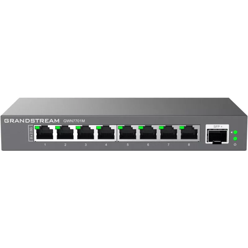 Grandstream Networks GWN7701M switch de rede não gerido 2.5G Ethernet (100/1000/2500) preto