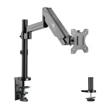 Suporte de monitor de secretária MACLEAN MC-775 para ecrãs de 32 polegadas (81,3 cm), VESA 75x75–100x100, até 8 kg, cinzento