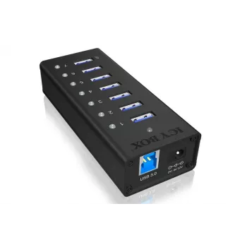 ICY BOX IB-AC618 USB 3.2 Gen 1 (3.1 Gen 1) Type-B 5000 Mbit/s preto