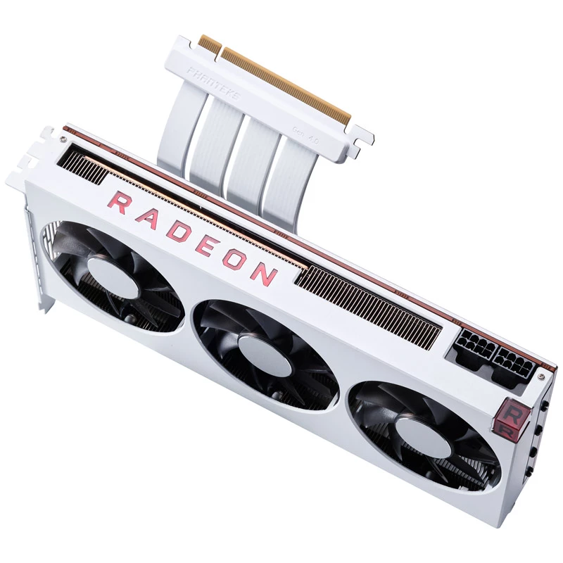 Cabo Riser PCI-E 4.0 x16 PHANTEKS, 180 graus, 30 cm - branco
