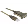 Cabo série DeLOCK 64073 USB Type-A DB-9 transparente 2 m