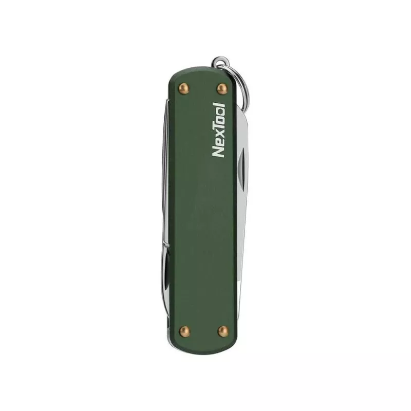 Faca multiferramenta Nextool NE0143 – multiferramenta compacta dobrável com alicate, lâminas, chave de fendas, verde, aço inoxidável, 64,5×152 mm, 29 g