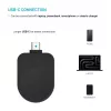 Adaptador de carregamento USB-C fixo para Samsung Galaxy Watch FIXDW-SAP-BK preto