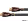 Cabo de ligação High-Speed-HDMI® com Ethernet 4K2K / UHD, ATIVO (chipset Redmere), contactos banhados a ouro, OFC, trança de nylon preta, 25 m, Série PYTHON®