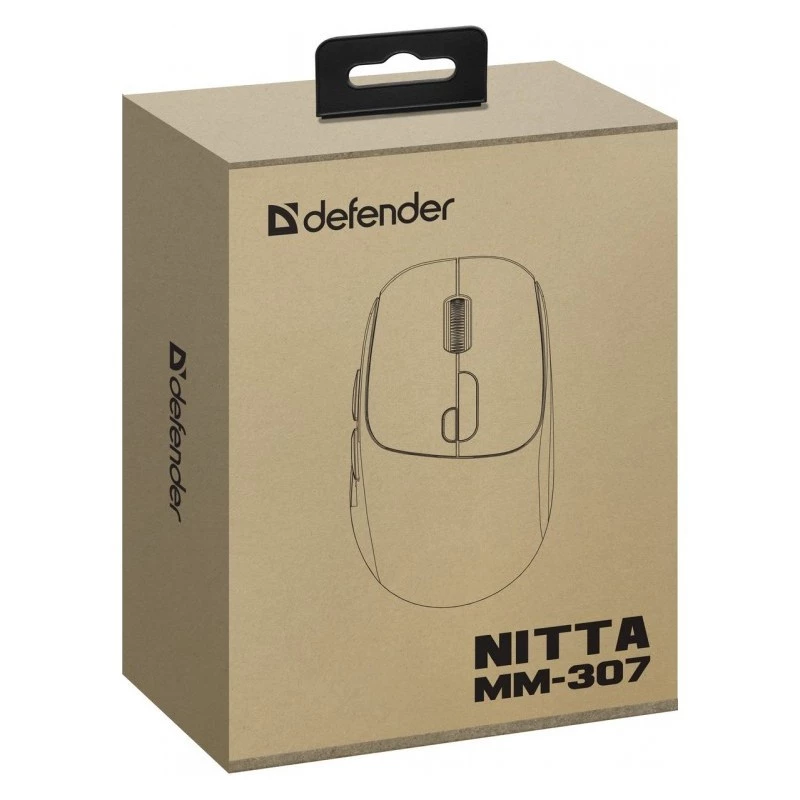 Rato Defender NITTA MM-307 RF+BT ÓTICO 1600dpi 6T BRANCO