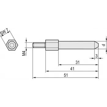 SCHROFF 60895018 pino de codificação 20 unid. (60895018)