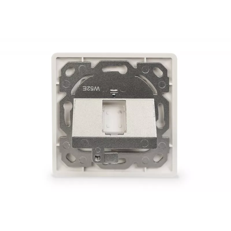 Digitus | Placa de parede para módulos Keystone, tipo alemão, placa central 50x50 mm, moldura 80x80 mm | DN-93811