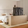 Suporte de chão Maclean MC-866T para TV com elevação elétrica motorizada inteligente TUYA app móvel Alexa Google Home 37''-80'' 60kg armário VESA (ficha UE)