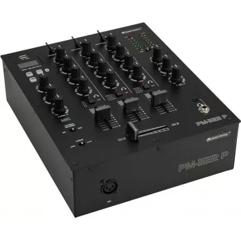 Misturador DJ Omnitronic PM-322P 3 canais com Bluetooth e leitor USB