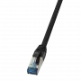 Cabo de rede LogiLink CQ6055S RJ-45 Cat6a 2 m preto