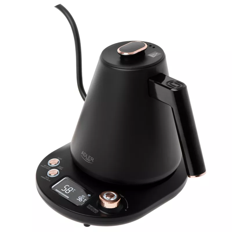 Adler AD 1349 chaleira com bico longo 1,0 L preto