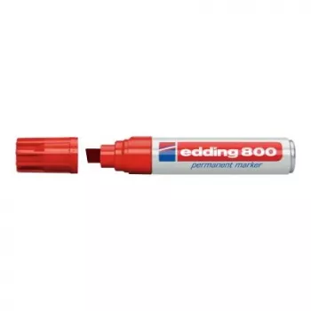 Marcador permanente Edding 800 ponta cónica vermelho