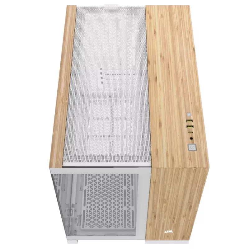 Caixa de computador Corsair CC-9011288-WW Midi Tower bambu, branco