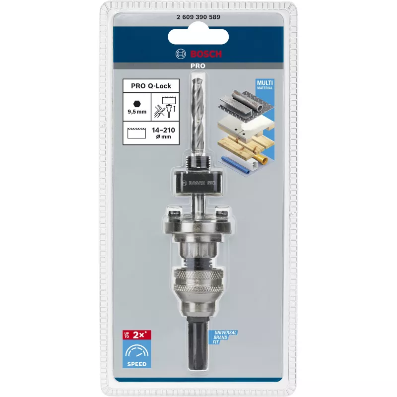 Adaptador de encaixe sextavado Bosch Q-Lock 2609390589