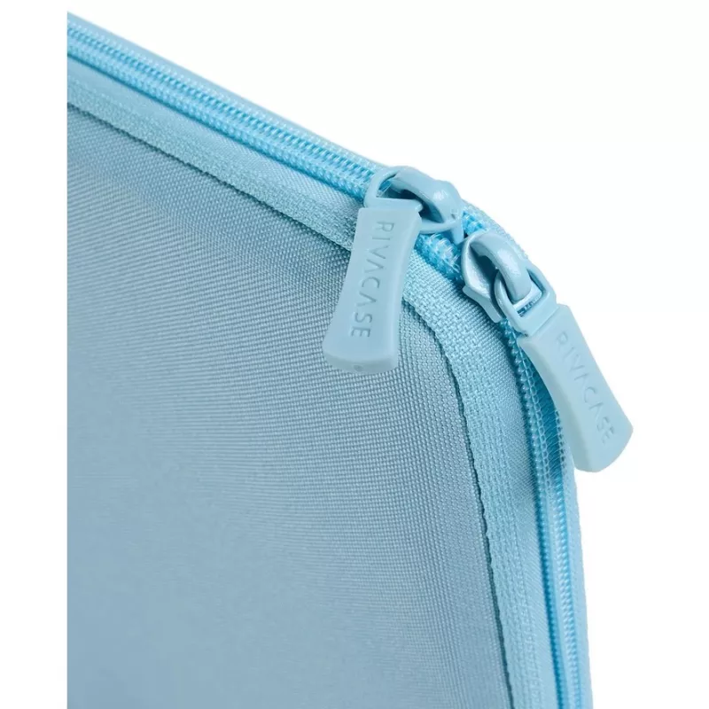 Capa para portátil Rivacase Riva Szuzuka 15,6 polegadas Azul pastel, capa protetora acolchoada