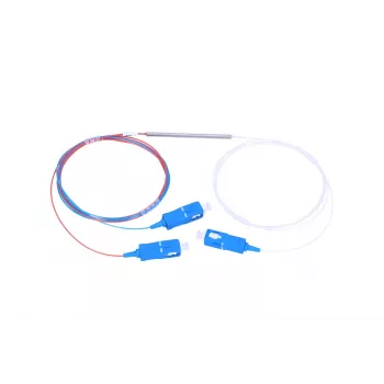 Splitter de fibra ótica Extralink 1:2 FBT SC/UPC 45:55, 900 µm, 1 m, PVC