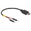 DeLOCK 85418 cabo de alimentação USB-C para 2x conectores pin header, 0,1 m