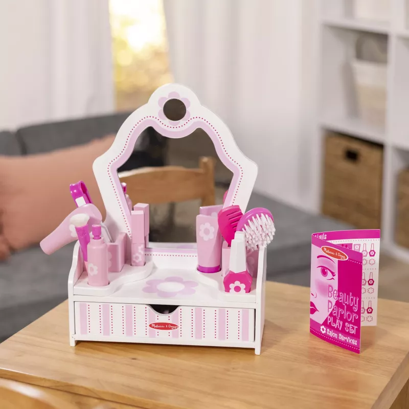 Melissa & Doug - Conjunto de salão de beleza, jogo de role-play