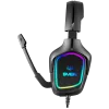 Headset gaming com microfone AP-U750MV, preto (USB, RGB)