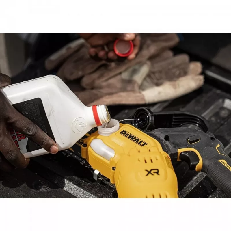 DeWALT DCMPS520N-XJ serra de poda sem fios, 18 V XR, espada de 20 cm, sem escovas, velocidade da corrente de 8,6 m/s, sem bateria e carregador, amarelo/preto
