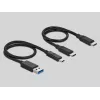 Leitor de cartões DeLOCK USB Type-C para CFast SD + hub USB