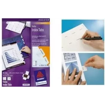 Etiquetas autocolantes removíveis multicoloridas, AVERY Tabbies 5412501