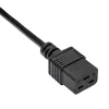 Cabo de extensão para servidor Akyga AK-UP-03 IEC C20 para C19, 1,8 m, preto