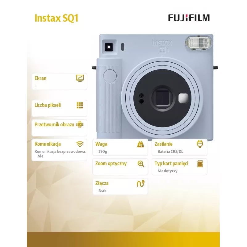 Fujifilm Instax SQUARE SQ1 16672142 câmara instantânea, Glacier Blue
