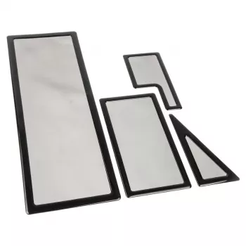 Conjunto de filtros de poeira DEMCiflex para NZXT Switch 810, preto sobre preto, filtros de substituição