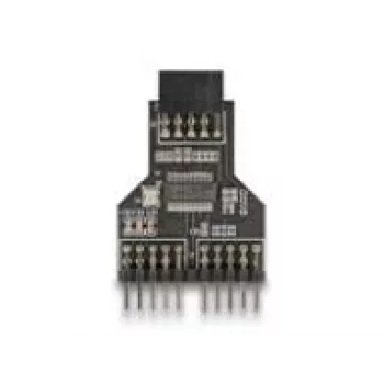Adaptador de cabo DeLOCK 60045 9 pinos USB 2.0 2 x pin header de 9 pinos preto