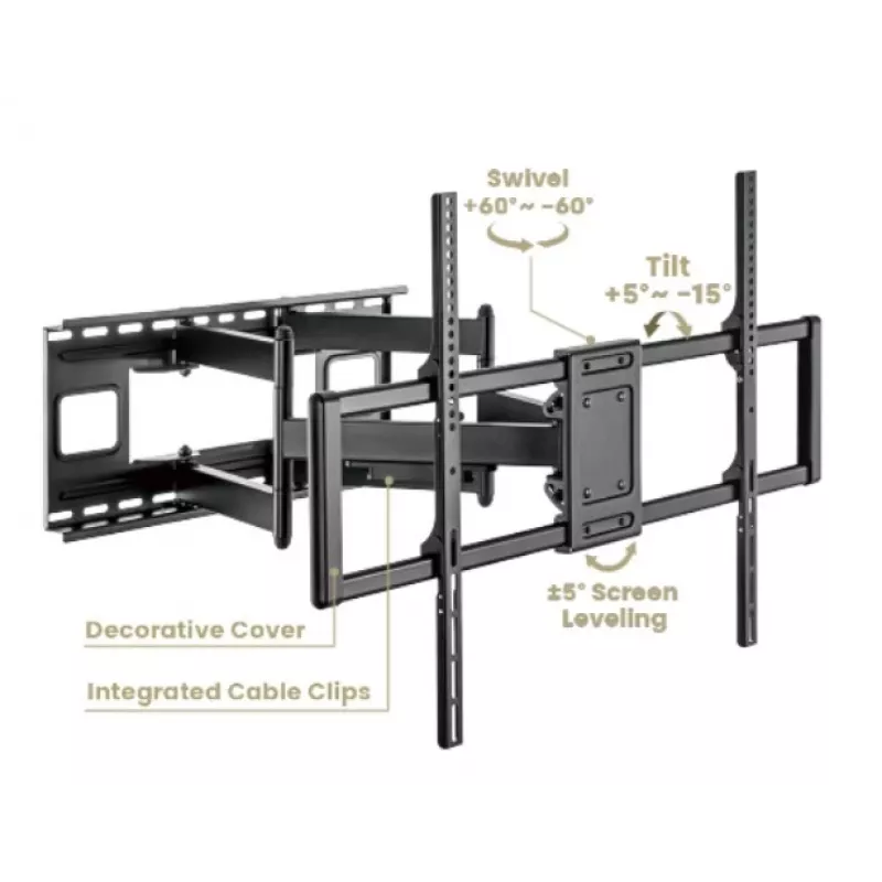 Suporte de TV Gembird WM-120 pc(s)-01 3,05 m (120) preto