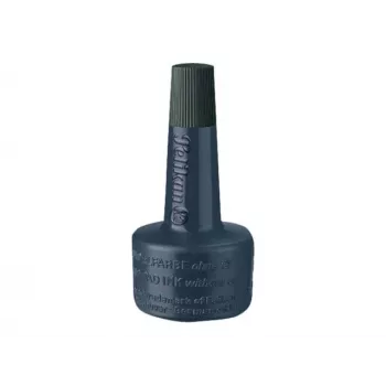 Tinta de carimbo PELIKAN sem óleo preto 4K sem óleo de secagem rápida conteúdo 28 ml (00351197)