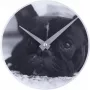 Relógio de parede NeXtime 5173 Little Dog, Ø20 cm, preto