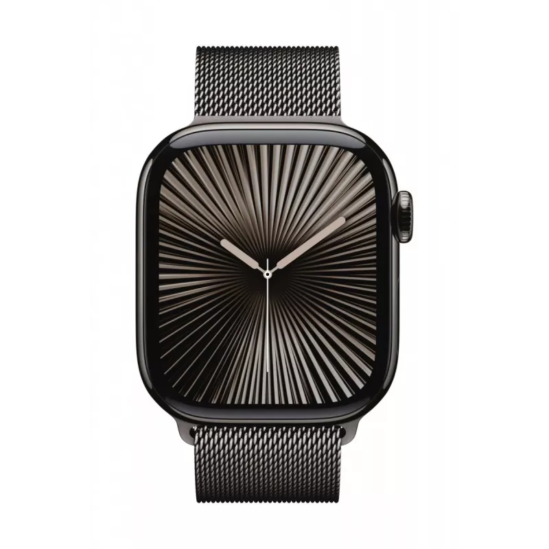 Watch Series 10 GPS + Cellular 46 mm caixa em titânio Slate com bracelete Milanese Loop Slate - M/L