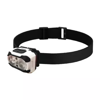Lanterna de cabeça Superfire HE10 lanterna de cabeça LED, iluminação compacta mãos-livres, compatível com recarregamento