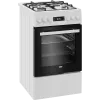 Placa de gás e forno elétrico BEKO FSM51339DWDS 50 cm, branco, classe energética A