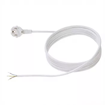 Cabo de alimentação Bachmann 305.274, 2 m de comprimento, 250 V / 16 A, branco