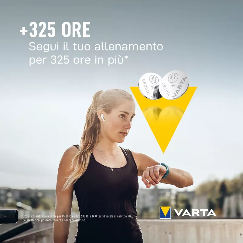 Bateria Varta Electronics CR2016 Lítio 90 mAh 3V VE 2 (06016101402)