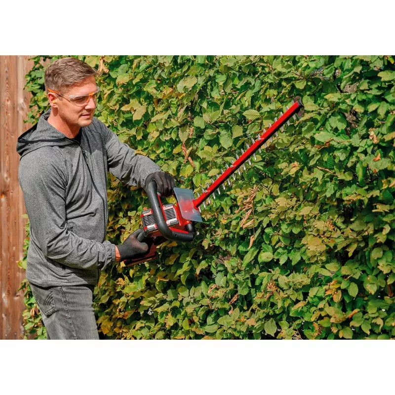 Einhell GE-CH 36/61 Li-Solo corta-sebes a bateria, 36 V (2x18 V) Power X-Change, comprimento de corte 67 cm, sem bateria nem carregador, vermelho/preto