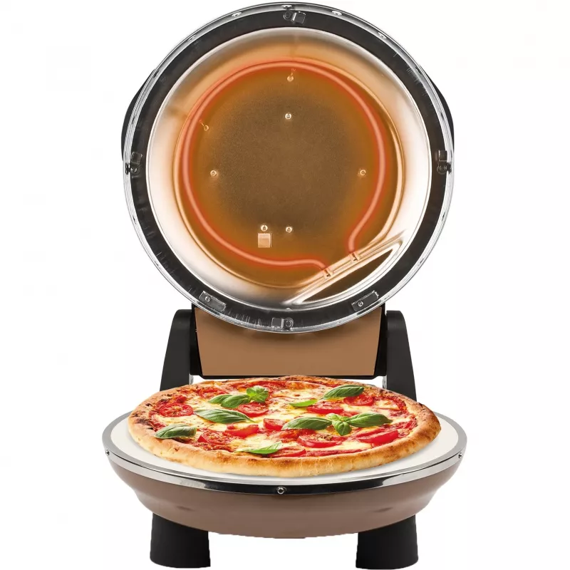 Forno de pizza Napoletana (cobre, 1.200 Watt, para pizzas Ø 31 cm, 2 pedras)