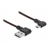 Cabo USB DeLOCK EASY-USB 2.0 Type-A macho para Micro-B macho angular 0,2 m preto