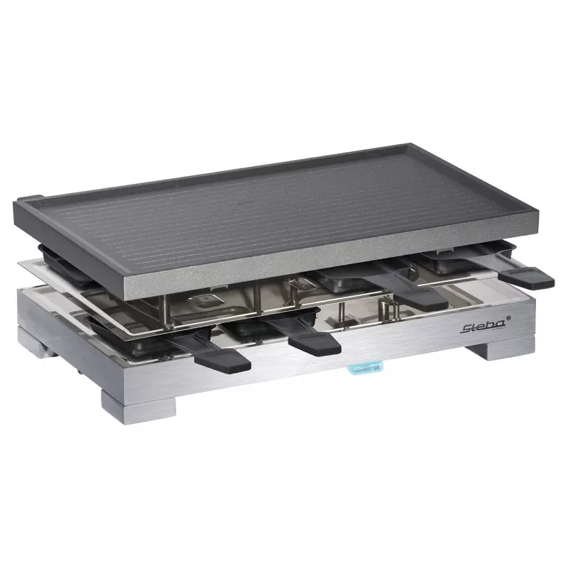 Steba RC 68 - Grelhador de raclette - 1,2 kW - preto/aço inoxidável